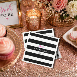 Guardanapo De Papel Chá de Noiva Personalizado com Tema Sephora