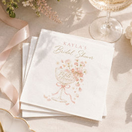 Guardanapo De Papel Chá de Noiva Pétalas & Prosecco