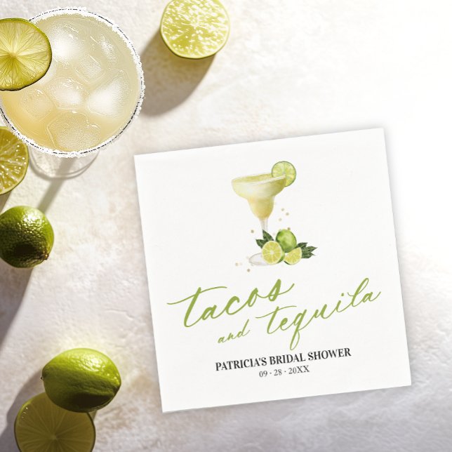 Guardanapo De Papel Chá de Noiva Tacos e Tequila (Criador carregado)