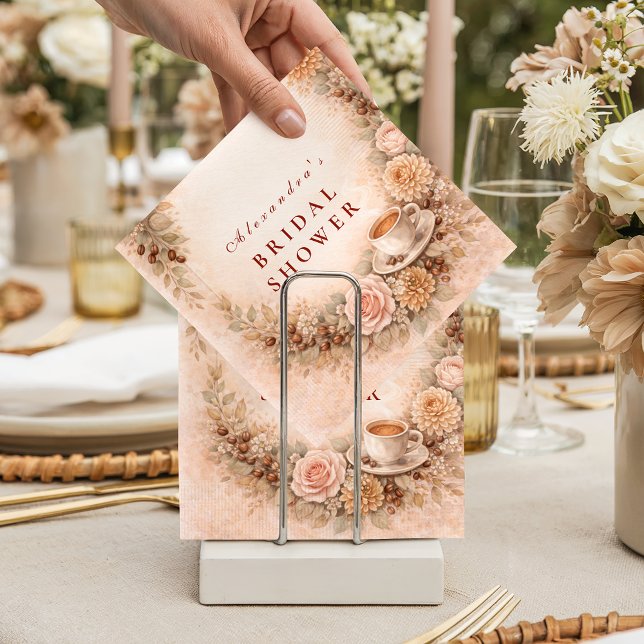 Guardanapo De Papel Chá de Noiva Tema Café (Criador carregado)