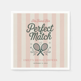 Guardanapo De Papel Chá de Noiva Tênis Perfect Match Social Club