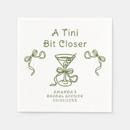 Guardanapo De Papel Chá de Noiva Um Tini Bit Closer