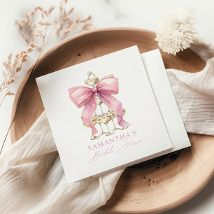 Guardanapo De Papel Chá de panela Arco cor-de-rosa