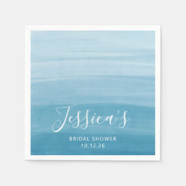 Guardanapo De Papel Chá de panela Azul do Vidro do Ombre