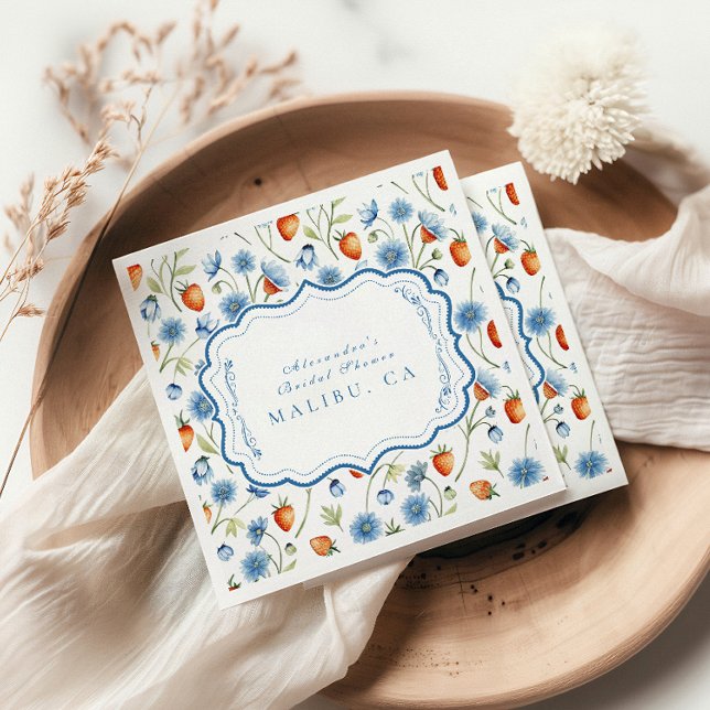 Guardanapo De Papel Chá de panela Berry Vine Romance (Criador carregado)