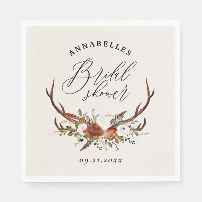 Guardanapo De Papel Chá de panela botânico de ferrugem roxa-russa (Frente)