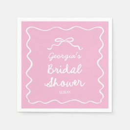 Guardanapo De Papel Chá de panela Branco Cor-de-rosa, desenhado à mão