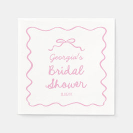 Guardanapo De Papel Chá de panela Cor-de-rosa desenhado à mão Whimsica