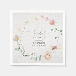 Guardanapo De Papel Chá de panela da coroa rosada das flores do jardim