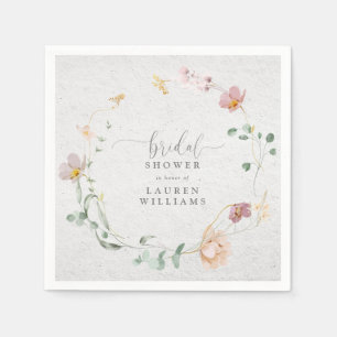 Guardanapo De Papel Chá de panela da coroa rosada das flores do jardim