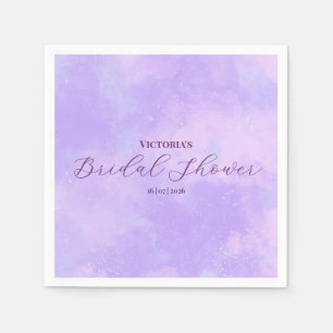 Guardanapo De Papel Chá de panela das Nuvens de Sonho Roxo Lilac