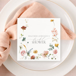 Guardanapo De Papel Chá de panela de Aquarela das Flores de Jardim Ele