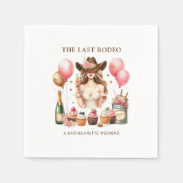 Guardanapo De Papel Chá de panela de Bachelorette de Rodeo Ocidental