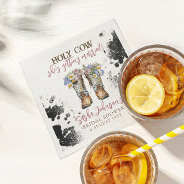 Guardanapo De Papel Chá de panela de Botas do Cowboy Floral Santa