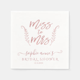 Guardanapo De Papel Chá de panela de Caligrafia Dourada rosa