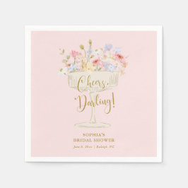 Guardanapo De Papel Chá de panela de Champanhe Rosa