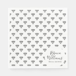 Guardanapo De Papel Chá de panela de diamante preto