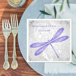 Guardanapo De Papel Chá de panela de Dragonfly Roxo Napkin