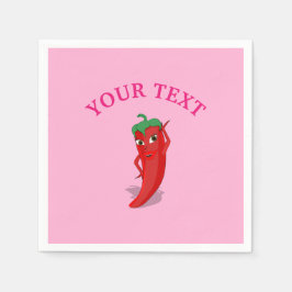 Guardanapo De Papel Chá de panela De Fiesta Rosa Com Diva De Pimenta V