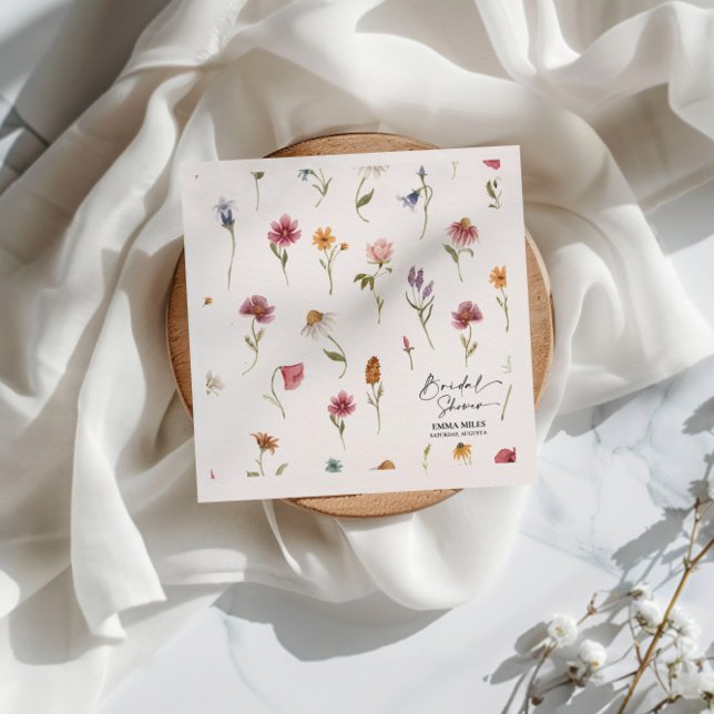 Guardanapo De Papel Chá de panela de flor selvagem Napkins (Criador carregado)
