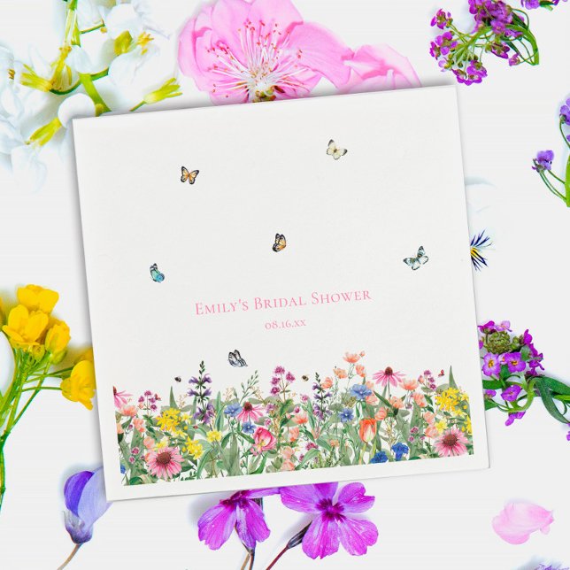 Guardanapo De Papel Chá de panela de flores e borboletas (Criador carregado)