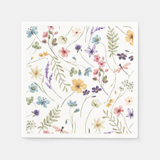 Guardanapo De Papel Chá de panela de flores silvestres