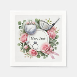 Guardanapo De Papel Chá de panela de golfe com bola de golfe