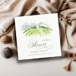 Guardanapo De Papel Chá de panela de montanha russa<br><div class="desc">Coleção de Tema do Vineyard Winery Rustic Watercolor. - É uma elegante guiatura aquática Ilustração de vinhedo verde vivo de cor, com o pano de fundo da cordilheira azul-céu. Perfeito para o seu casamento e festas de destino Vineyard. É muito fácil personalizar, com seus detalhes pessoais. Se você precisar de...</div>