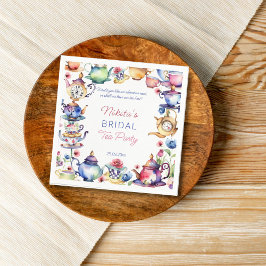 Guardanapo De Papel Chá de panela de noiva Alice no país das maravilha