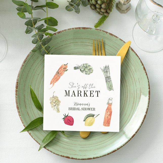 Guardanapo De Papel Chá de Panela de Noiva no Mercado de Agricultores  (Criador carregado)