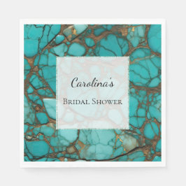 Guardanapo De Papel Chá de panela de Pedras Turquesas