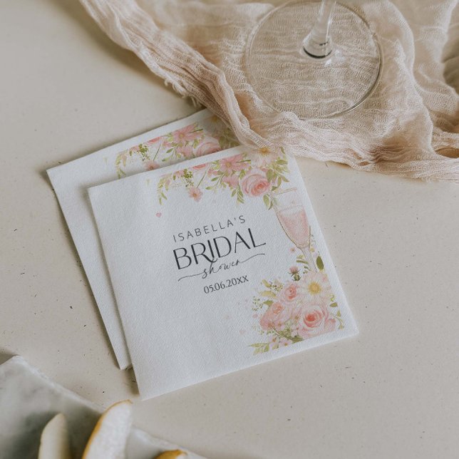 Guardanapo De Papel Chá de panela De Petais E Prosecco (Criador carregado)