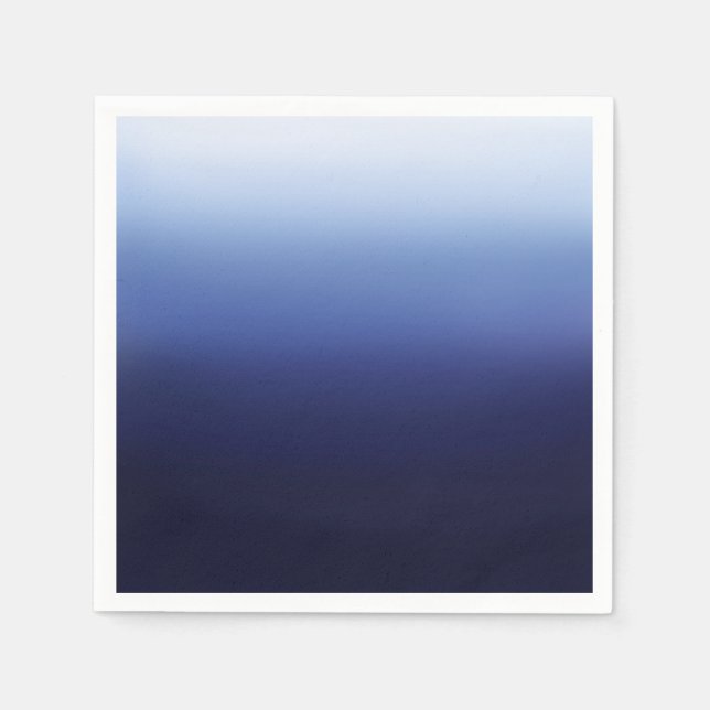 Guardanapo De Papel Chá de panela de praia mínima mínima do oceano azu (Frente)