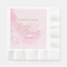 Guardanapo De Papel Chá de panela De Vestido De Casamento Cor-De-Rosa