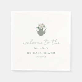 Guardanapo De Papel Chá de panela do Tea Party Garden