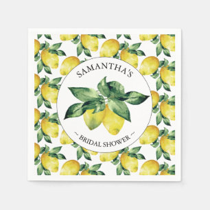 Guardanapo De Papel Chá de panela do tema Lemon