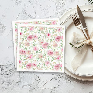 Guardanapo De Papel Chá de panela Elegante de rosas