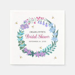 Guardanapo De Papel Chá de panela Elegante Floral Wildflower Garland