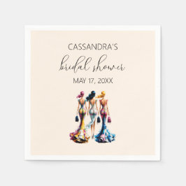 Guardanapo De Papel Chá de panela Elegante para Meninas de Vestir