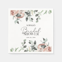 Chá de panela Eucalipto Floral Dusty Pink Blush