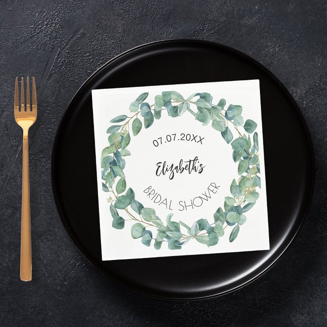 Guardanapo De Papel Chá de panela eucalipto verde (Criador carregado)