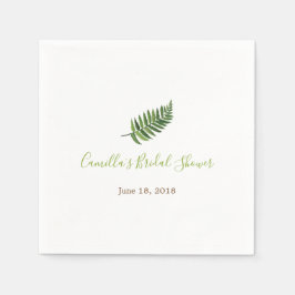 Guardanapo De Papel Chá de panela Fern Botânico - Coquetel Napkin