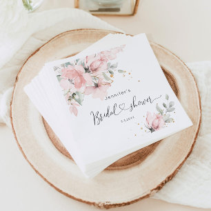Guardanapo De Papel Chá de panela floral cor-de-rosa
