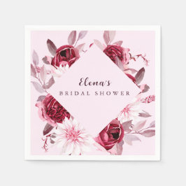 Guardanapo De Papel Chá de panela Floral de Frame Dourado do Autumn Ro