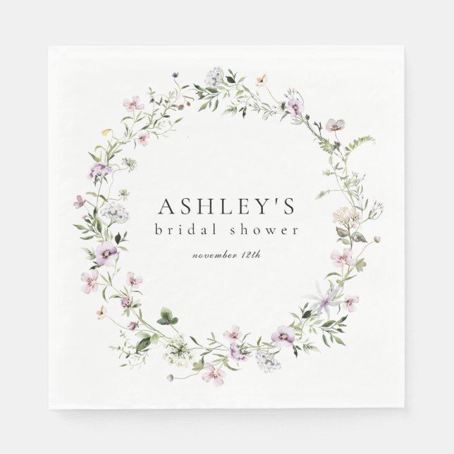 Guardanapo De Papel Chá de panela Floral Delicada (Frente)