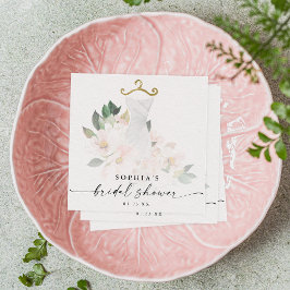 Guardanapo De Papel Chá de panela Floral Elegante Blush