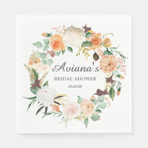 Guardanapo De Papel Chá de panela Floral Russo De Outono Obrigado