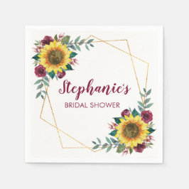 Guardanapo De Papel Chá de panela Girassol Moderno Floral