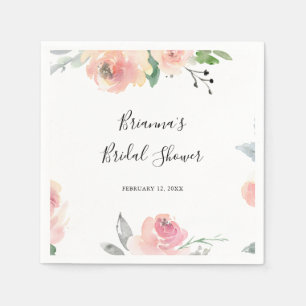 Guardanapo De Papel Chá de panela Inverso Elegante Rosa