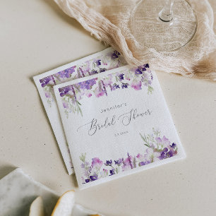 Guardanapo De Papel Chá de panela lilás lavanda minimalista
